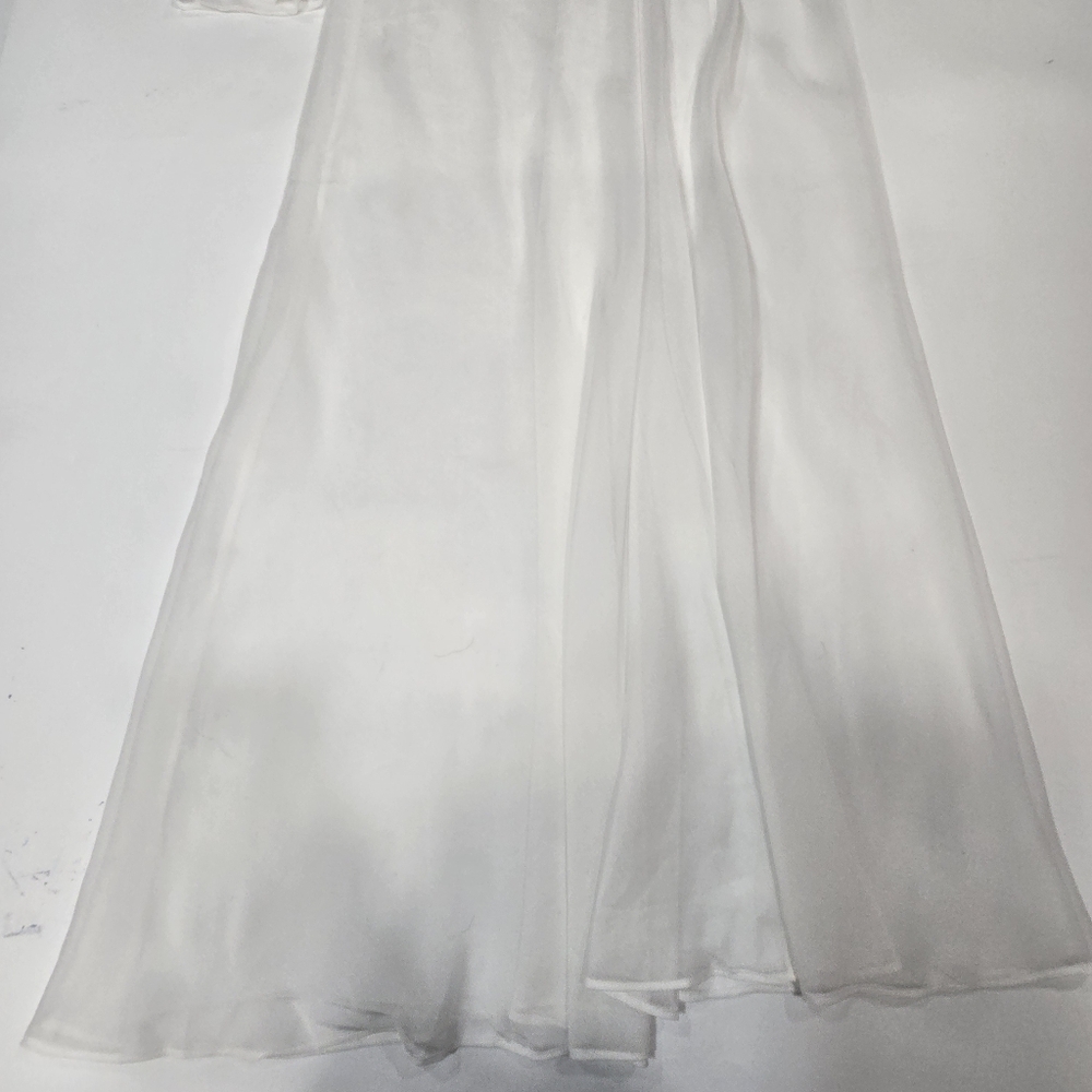 White Sheer Mesh Maxi Dress Cover-Up - Picture 5 of 11